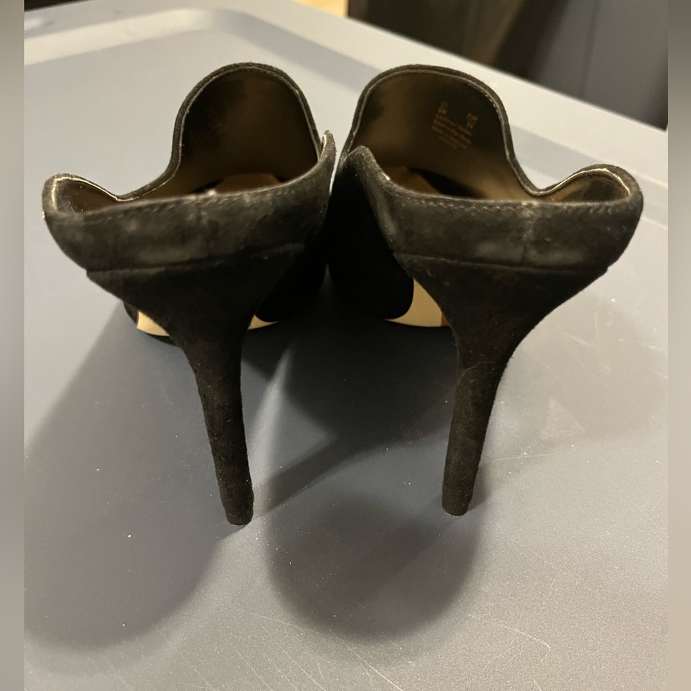 NEW Sam Edelman Harlee Black Suede Stiletto Mule size 9 - Picture 4 of 4